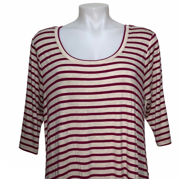 Red Camel Heirloom Romance Striped Shift Dress with Coordinating Leggings XL - Picture 4 of 11